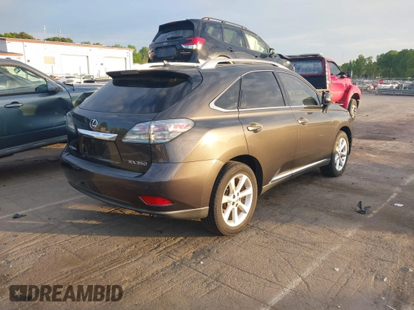 2010 Lexus RX 350 with VIN 2T2ZK1BA6AC035772, listed as a IAAI auction lot 42035624 with 257,977 mi miles. Bid and sale history available at carsss.com. Image 4.