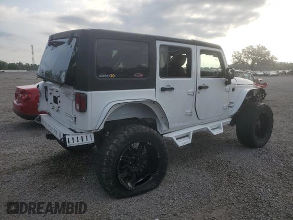 2016 Jeep Wrangler Unlimited Sport with VIN 1C4HJWDG1GL185985, listed as a Copart auction lot 49997255 with 144,549 mi miles and Salvage title. Bid and sale history available at DreamBid. Image 3.