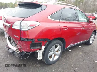 2011 Lexus RX 350 with VIN 2T2BK1BA7BC080934, listed as a IAAI auction lot 41859345 with 173,097 mi miles and . Bid and sale history available at DreamBid. Image 4.