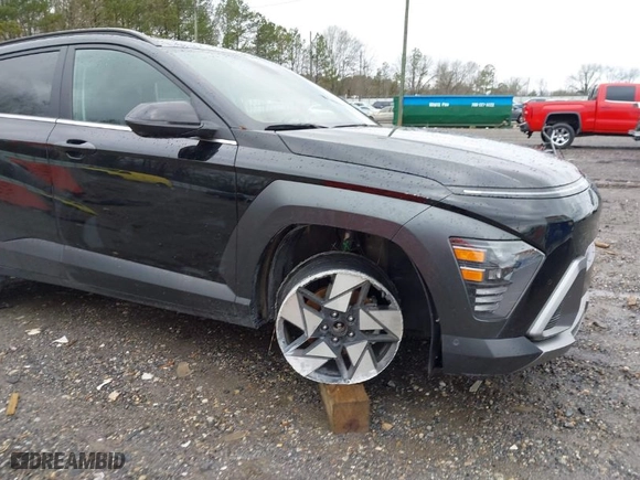 2024 Hyundai Kona Limited with VIN KM8HE3A30RU094669, listed as a IAAI auction lot 41260368 with 23,339 mi miles. Bid and sale history available at carsss.com. Image 6.