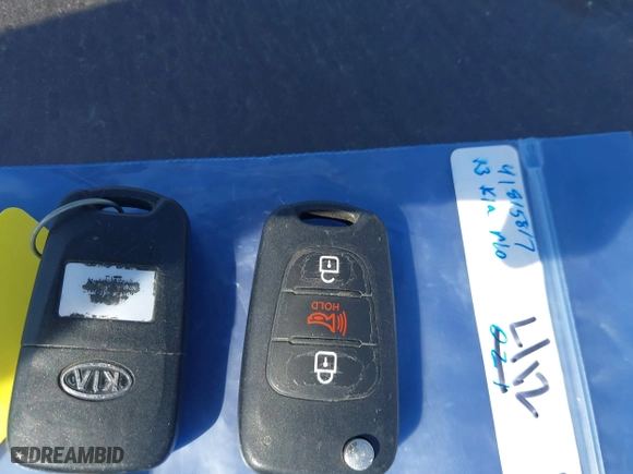 2013 Kia Rio SX with VIN KNADN5A32D6136879, listed as a IAAI auction lot 41815817 with 110,763 mi miles. Bid and sale history available at carsss.com. Image 11.