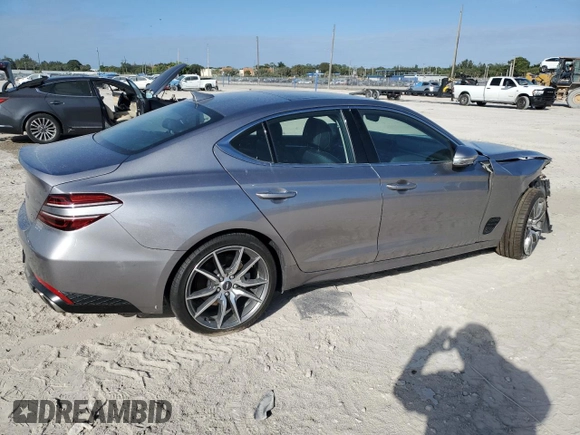 2022 Genesis G70 2.0T with VIN KMTG34TA3NU101875, listed as a Copart auction lot 84599834 with 20,997 mi miles and Salvage Title. Bid and sale history available at DreamBid. Image 3.
