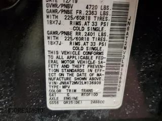 2020 Nissan Rogue SV with VIN JN8AT2MV2LW136908, listed as a Copart auction lot 45647545 with 53,481 mi miles and Salvage Title. Bid and sale history available at DreamBid. Image 15.