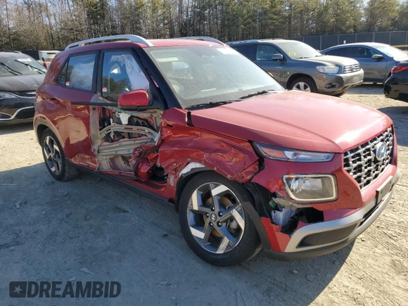 2023 Hyundai Venue SEL with VIN KMHRC8A34PU241077, listed as a Copart auction lot 45915435 with 45,840 mi miles and Salvage Title. Bid and sale history available at DreamBid. Image 4.