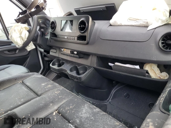 2023 Mercedes-Benz Sprinter Cargo Cargo with VIN W1Y40CHY4PT159007, listed as a Copart auction lot 86635434 with Not Provided miles and Salvage Title. Bid and sale history available at DreamBid. Image 8.