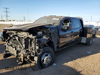 2017 Chevrolet Silverado 3500HD Work Truck with VIN 1GB4KYCY9HF198070, listed as a Copart auction lot 77012994 with 110,332 mi miles and Salvage Title. Bid and sale history available at carsss.com. Image 1.