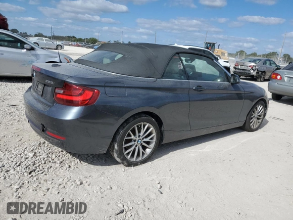 2016 BMW 2 Series 228i xDrive with VIN WBA1L9C56GV767918, listed as a Copart auction lot 88708505 with 69,110 mi miles and Salvage Title. Bid and sale history available at carsss.com. Image 3.