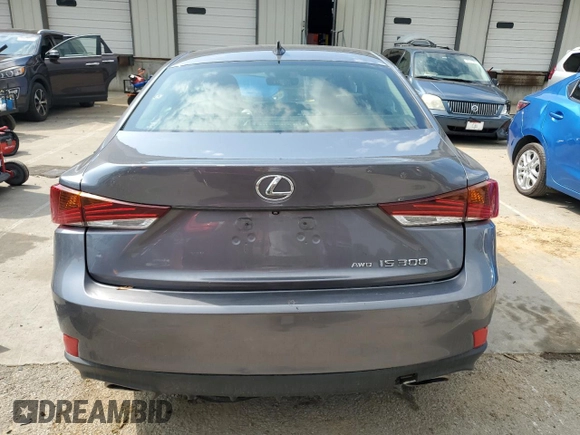 2018 Lexus IS 300 with VIN JTHC81D24J5030385, listed as a Copart auction lot 57968765 with 135,212 mi miles and Salvage title. Bid and sale history available at DreamBid. Image 6.