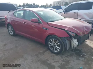 2011 Kia Optima EX with VIN KNAGN4A74B5057825, listed as a IAAI auction lot 41423999 with 1 mi miles. Bid and sale history available at carsss.com. Image 1.