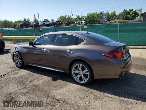 2016 Infiniti Q70 with VIN JN1BY1PR3GM720975, listed as a Copart auction lot 62496665 with 100,250 mi miles and Salvage title. Bid and sale history available at DreamBid. Image 2.