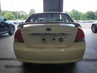 2008 Kia Spectra EX with VIN KNAFE121185494050, listed as a Copart auction lot 68599644 with 165,610 mi miles and Clean Title. Bid and sale history available at carsss.com. Image 6.