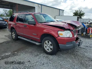 2006 Ford Explorer XLS with VIN 1FMEU62E46UA82351, listed as a Copart auction lot 62158805 with 166,860 mi miles and Salvage title. Bid and sale history available at DreamBid. Image 4.