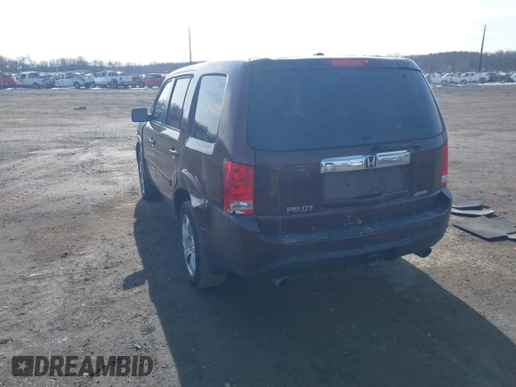 2012 Honda Pilot EX-L with VIN 5FNYF4H63CB079171, listed as a IAAI auction lot 41451786 with 135,237 mi miles. Bid and sale history available at carsss.com. Image 3.