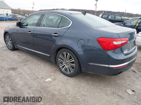 2014 Kia Cadenza Premium with VIN KNALN4D74E5125829, listed as a IAAI auction lot 41244172 with 167,617 mi miles. Bid and sale history available at carsss.com. Image 3.