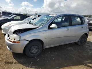 2007 Chevrolet Aveo LS with VIN KL1TD66687B780092, listed as a Copart auction lot 51007075 with 138,492 mi miles and Salvage title. Bid and sale history available at DreamBid. Image 1.