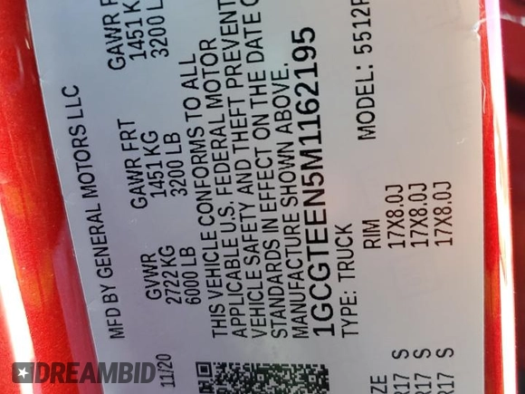 2021 Chevrolet Colorado 4WD ZR2 z VIN 1GCGTEEN5M1162195, wystawiony jako Copart lot #46442995 z przebiegiem 40 692 mil mil oraz Szkoda całkowita • Salvage title. Historia ofert i sprzedaży dostępna na DreamBid. Obrazek 14.