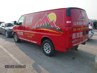 2014 Chevrolet Express Cargo with VIN 1GCSGAFX3E1156517, listed as a IAAI auction lot 42407242 with 154,000 mi miles and . Bid and sale history available at DreamBid. Image 3.