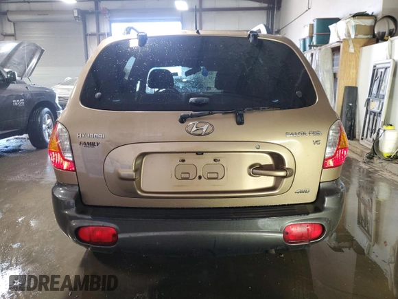 2004 Hyundai Santa Fe GLS with VIN KM8SC73D74U854386, listed as a Copart auction lot 48880465 with 79,021 mi miles and Salvage Title. Bid and sale history available at carsss.com. Image 6.