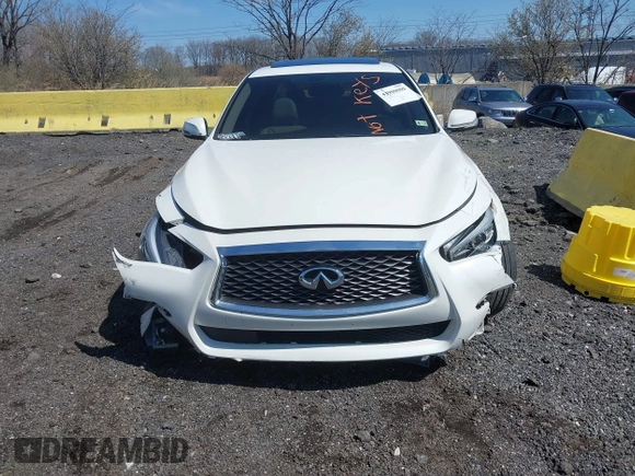 2020 Infiniti Q50 3.0t LUXE with VIN JN1EV7AR3LM253214, listed as a IAAI auction lot 41909214 with 55,460 mi miles. Bid and sale history available at carsss.com. Image 11.
