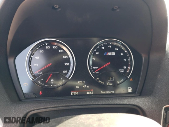 2020 BMW M2 z VIN WBS1J3C00L7H42503, wystawiony jako Copart lot #46033595 z przebiegiem 37 656 mil mil oraz Szkoda całkowita • Salvage title. Historia ofert i sprzedaży dostępna na DreamBid. Obrazek 9.