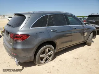 2021 Mercedes-Benz GLC with VIN W1N0G8DB5MV264533, listed as a Copart auction lot 52775905 with 56,384 mi miles and Salvage Title. Bid and sale history available at carsss.com. Image 3.