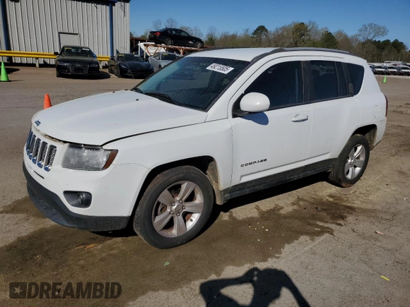 2015 Jeep Compass Latitude with VIN 1C4NJCEB2FD401761, listed as a Copart auction lot 49215505 with 154,896 mi miles and Salvage Title. Bid and sale history available at carsss.com. Image 1.