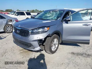2020 Kia Sorento LX with VIN 5XYPG4A36LG698767, listed as a IAAI auction lot 40711932 with 38,979 mi miles. Bid and sale history available at carsss.com. Image 6.