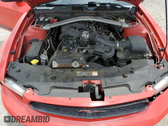 2012 Ford Mustang V6 with VIN 1ZVBP8EMXC5257153, listed as a Copart auction lot 58206405 with 188,460 mi miles and Salvage title. Bid and sale history available at DreamBid. Image 11.