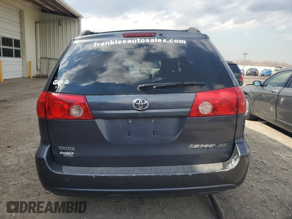 2007 Toyota Sienna XLE with VIN 5TDZK22C87S087996, listed as a Copart auction lot 50614905 with 0 mi miles and Salvage Title. Bid and sale history available at carsss.com. Image 6.