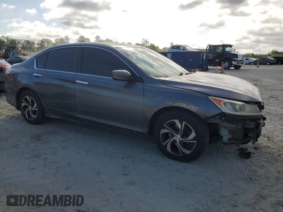 2016 Honda Accord Sedan LX with VIN 1HGCR2F33GA006039, listed as a Copart auction lot 52816994 with 177,019 mi miles and Salvage Title. Bid and sale history available at carsss.com. Image 4.