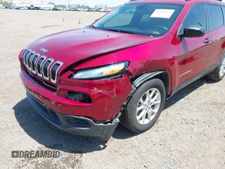 2016 Jeep Cherokee Sport with VIN 1C4PJLAB8GW216912, listed as a IAAI auction lot 42336479 with 104,396 mi miles and . Bid and sale history available at DreamBid. Image 6.