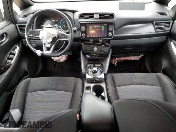 2023 Nissan LEAF SV Plus with VIN 1N4CZ1CV4PC555628, listed as a Copart auction lot 61274595 with 28,424 mi miles and Salvage title. Bid and sale history available at DreamBid. Image 8.