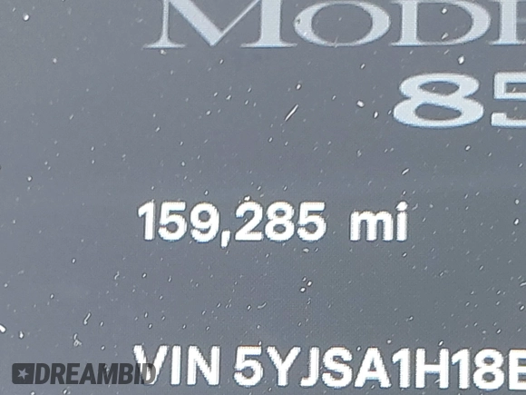 2014 Tesla Model S 60 with VIN 5YJSA1H18EFP38078, listed as a IAAI auction lot 42748619 with 159,285 mi miles and . Bid and sale history available at DreamBid. Image 15.