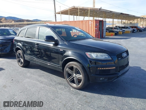 2014 Audi Q7 3.0T S line Prestige with VIN WA1DGAFE8ED003731, listed as a IAAI auction lot 41342173 with 65,118 mi miles. Bid and sale history available at carsss.com. Image 1.