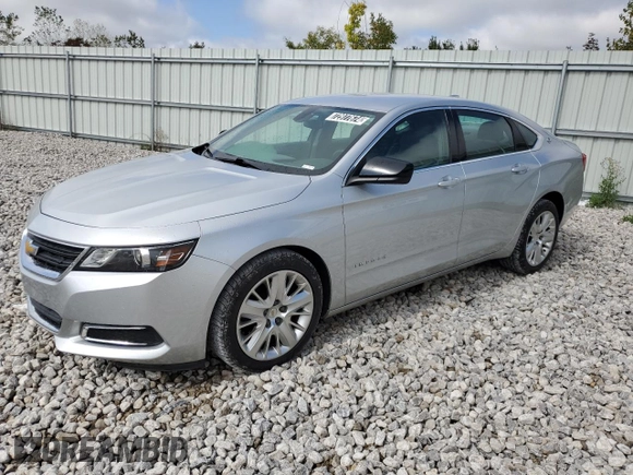 2019 Chevrolet Impala LS with VIN 2G11X5SA6K9126836, listed as a Copart auction lot 72977674 with 126,619 mi miles and Clean Title. Bid and sale history available at DreamBid. Image 1.
