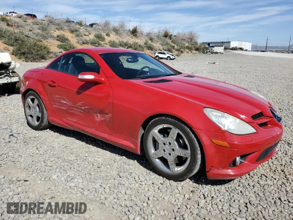 2005 Mercedes-Benz SLK 230/320 with VIN WDBWK56FX5F059587, listed as a Copart auction lot 52400565 with 69,791 mi miles and Salvage title. Bid and sale history available at DreamBid. Image 4.
