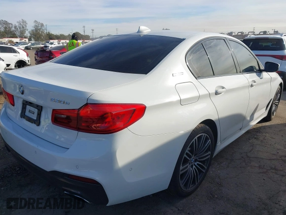 2019 BMW 5 Series 530e iPerformance with VIN WBAJA9C55KB254885, listed as a IAAI auction lot 41398164 with 62,781 mi miles. Bid and sale history available at carsss.com. Image 4.