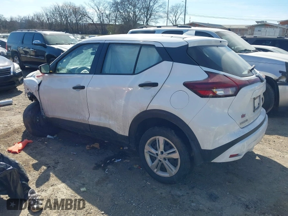 2022 Nissan Kicks S with VIN 3N1CP5BV0NL485865, listed as a IAAI auction lot 41639629 with 55,070 mi miles. Bid and sale history available at carsss.com. Image 3.