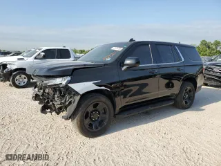 2021 Chevrolet Tahoe Commercial with VIN 1GNSCLED3MR356898, listed as a Copart auction lot 52126795 with 69,650 mi miles and Salvage Title. Bid and sale history available at carsss.com. Image 1.