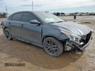 2021 Kia Forte LXS with VIN 3KPF24ADXME284537, listed as a Copart auction lot 58533165 with 70,745 mi miles and Salvage title. Bid and sale history available at DreamBid. Image 4.
