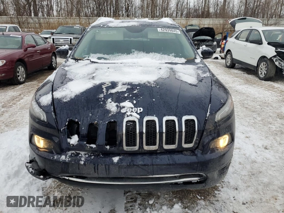 2016 Jeep Cherokee Limited with VIN 1C4PJMDS0GW340514, listed as a Copart auction lot 42939845 with 96,906 mi miles and Salvage Title. Bid and sale history available at DreamBid. Image 5.