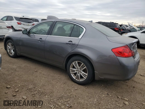 2012 Infiniti G25 x with VIN JN1DV6AR5CM861452, listed as a Copart auction lot 83300584 with 81,057 mi miles and Clean Title. Bid and sale history available at DreamBid. Image 2.
