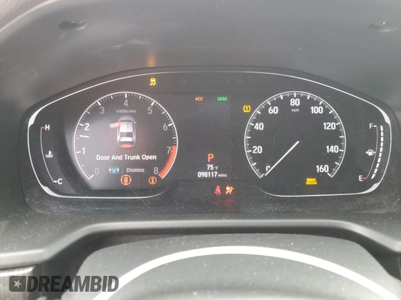 2020 Honda Accord Sport with VIN 1HGCV2F3XLA025614, listed as a Copart auction lot 55842835 with 98,117 mi miles and Salvage title. Bid and sale history available at DreamBid. Image 9.