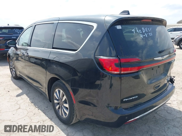 2023 Chrysler Pacifica Hybrid Touring L with VIN 2C4RC1L75PR592251, listed as a IAAI auction lot 42037873 with 44,428 mi miles and . Bid and sale history available at DreamBid. Image 3.