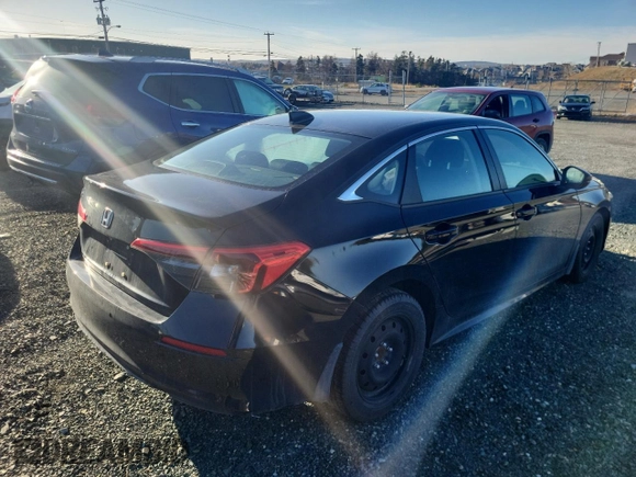 2024 Honda Civic Sedan EX with VIN 2HGFE2F33RH102041, listed as a Copart auction lot 85020794 with 0 mi miles and Salvage Title. Bid and sale history available at carsss.com. Image 3.