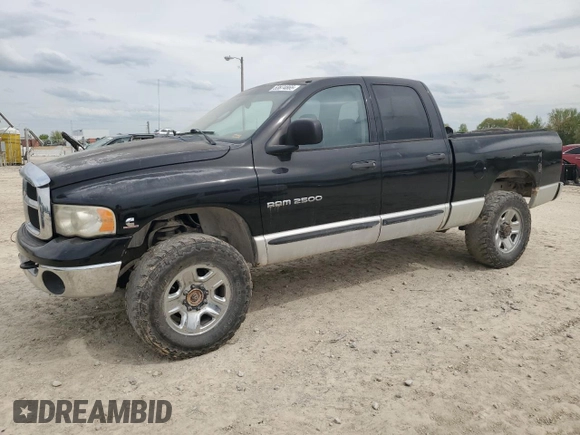 2005 Dodge 2500 SLT with VIN 3D7KS28C75G755894, listed as a Copart auction lot 53874865 with 336,506 mi miles and Salvage Title. Bid and sale history available at DreamBid. Image 1.