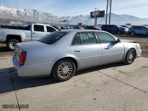2004 Cadillac DeVille DHS with VIN 1G6KE54Y74U238243, listed as a Copart auction lot 85054564 with 142,652 mi miles and Salvage Title. Bid and sale history available at carsss.com. Image 3.