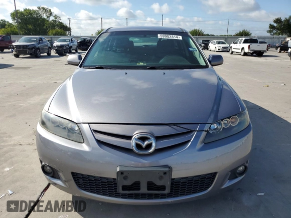2006 Mazda 6 S Sport VE with VIN 1YVHP82D165M35595, listed as a Copart auction lot 59902814 with 124,566 mi miles and Clean Title. Bid and sale history available at carsss.com. Image 5.