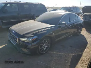 2019 Genesis G70 Dynamic with VIN KMTG34LE6KU015376, listed as a Copart auction lot 83714414 with 44,191 mi miles and Salvage Title. Bid and sale history available at DreamBid. Image 1.