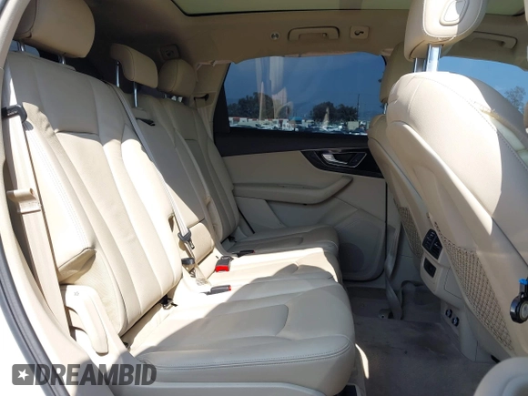 2019 Audi Q7 Premium with VIN WA1AAAF74KD004991, listed as a IAAI auction lot 42180183 with 53,188 mi miles and . Bid and sale history available at DreamBid. Image 8.